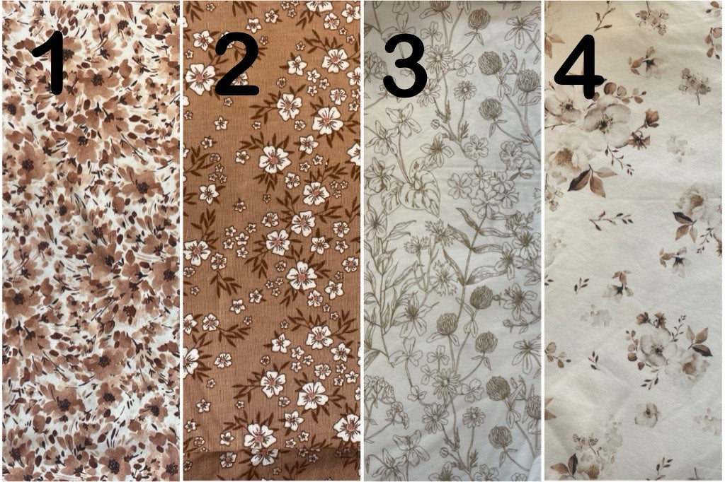 Snutte - Med öron - Blommor - Flera färger